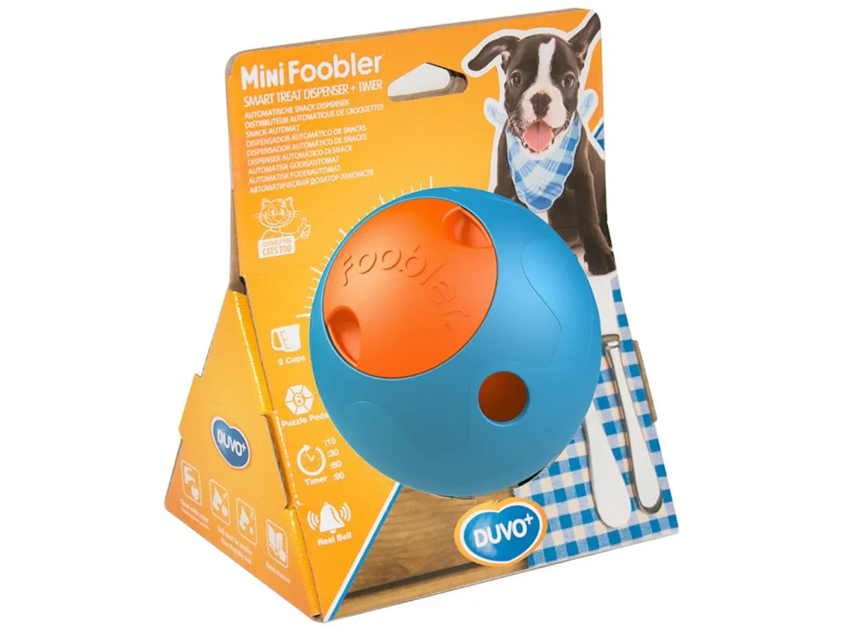 Foobler Mini Treat Dispenser With Timer  Blue