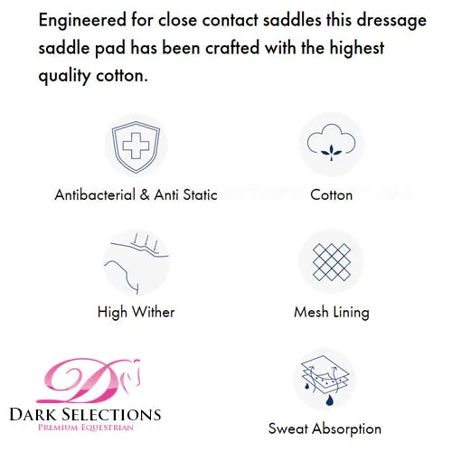PEI Close Contact Cotton Dressage Saddle Pad